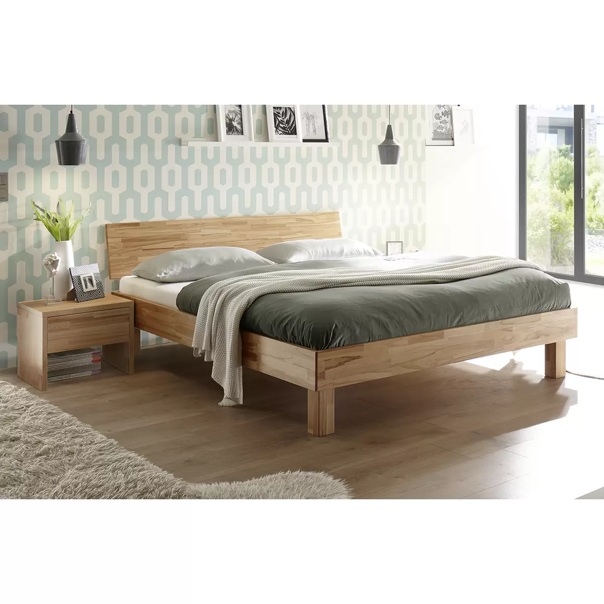 Hasena Bett 90x200 Forti 90 x 200 Braun