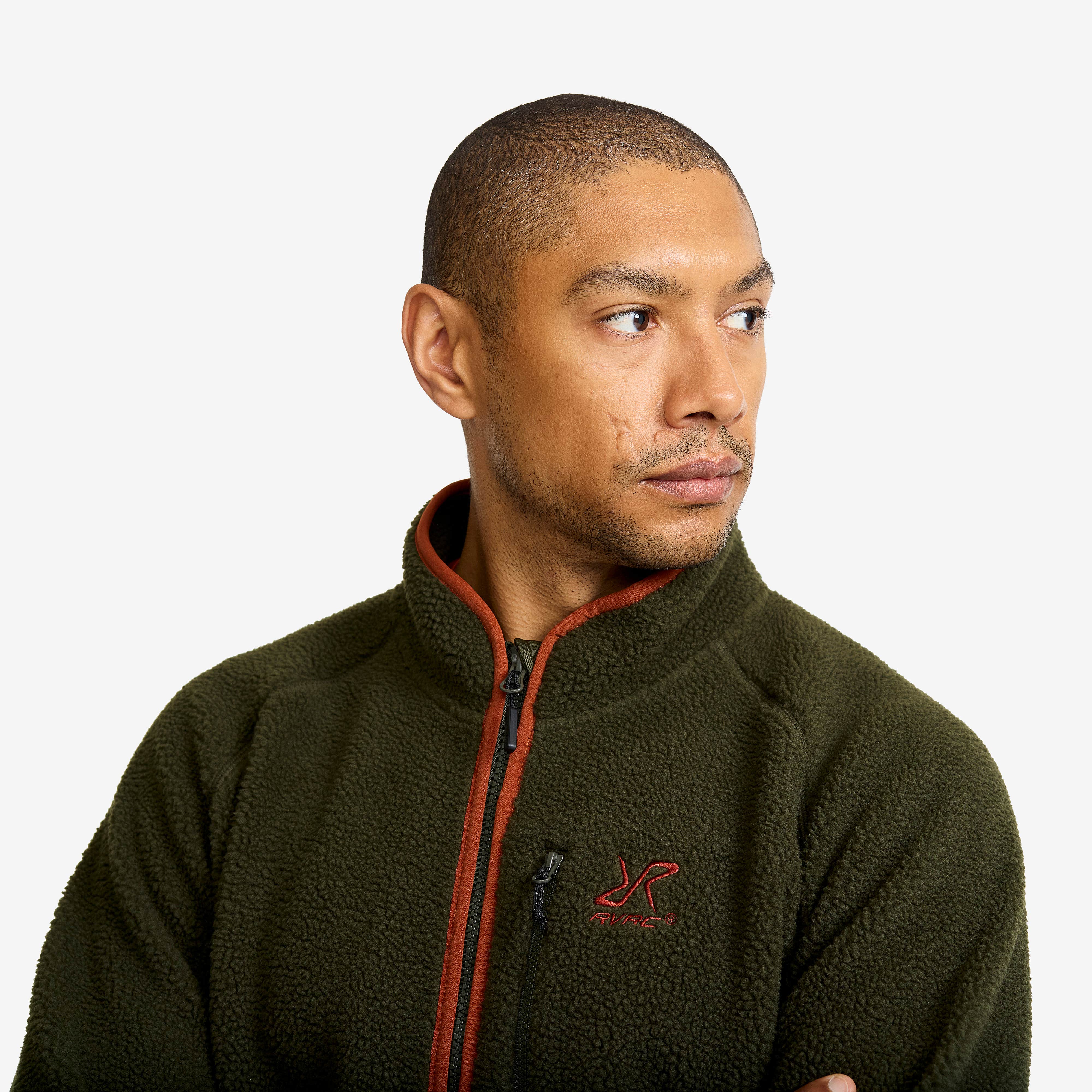 Canyon Full-zip Pile Fleece Herre Forest Night/Rusty Orange