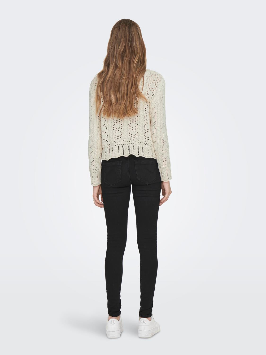 ONLCANDY Strickpullover Ecru