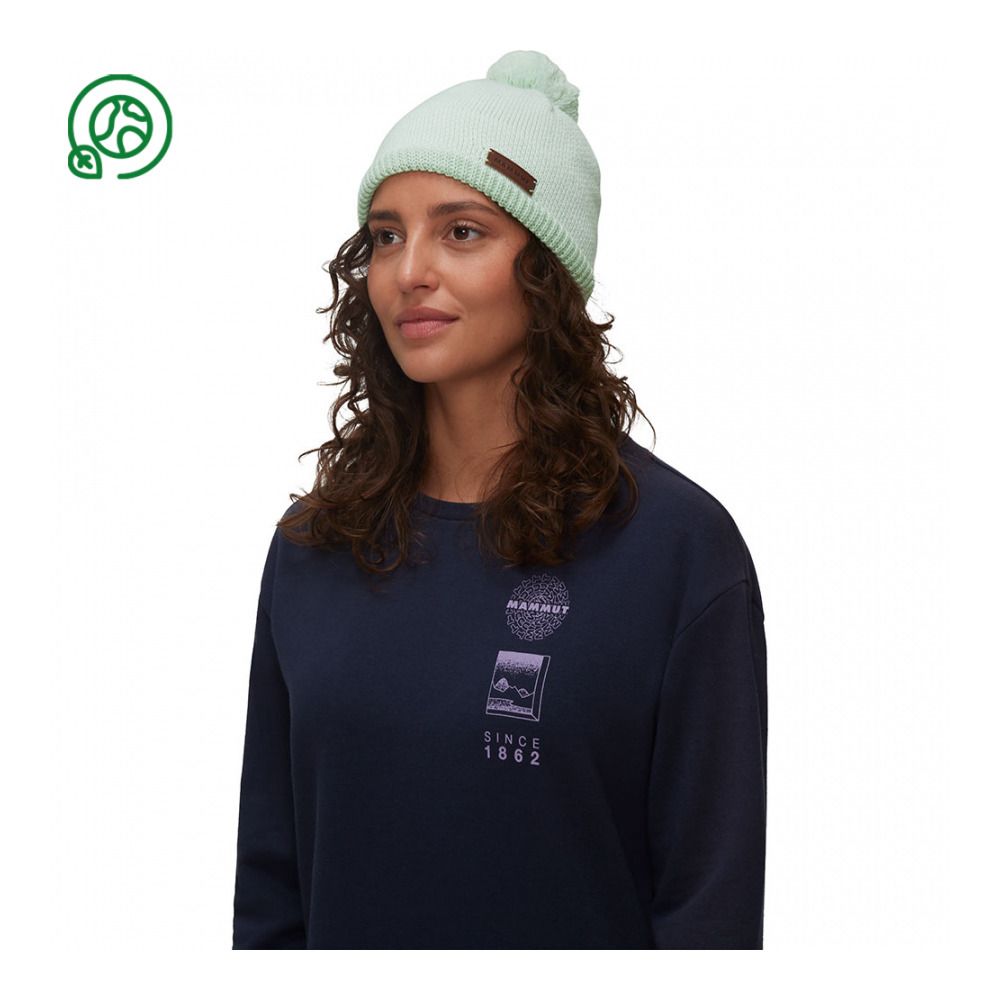 Mammut SNOW - Bonnet Femme neo mint/white