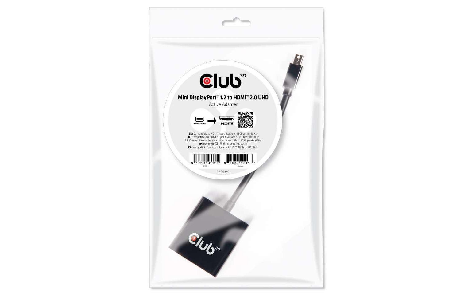 Adapter 4K Mini-DisplayPort 1.2 - HDMI 2.0