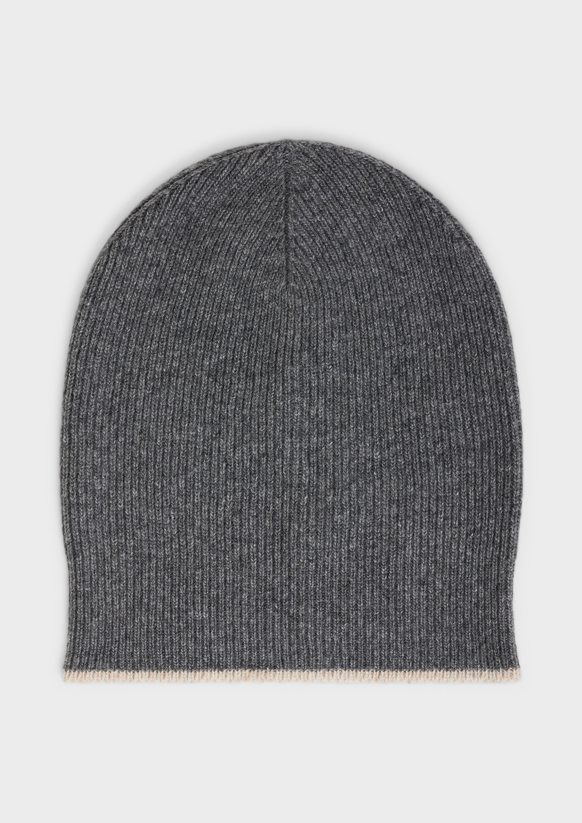Bonnet en maille unie grise