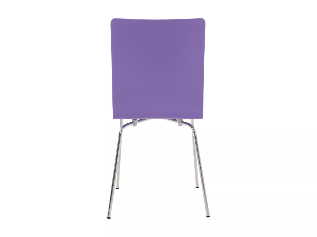 Lot de 4 Chaise de conférence - Bois & Antique - Violet - PEPE