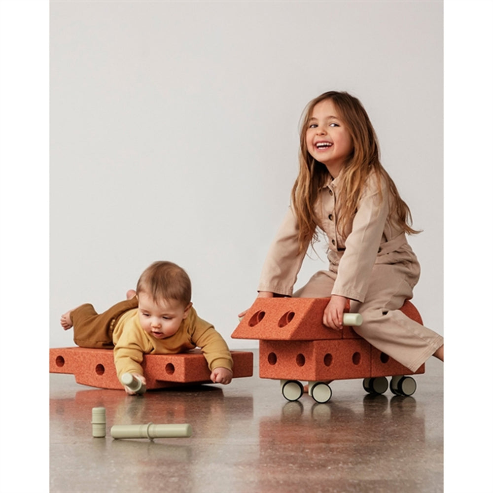 Køb MODU Explorer set Burnt Orange/Dusty Green | Luksusbaby