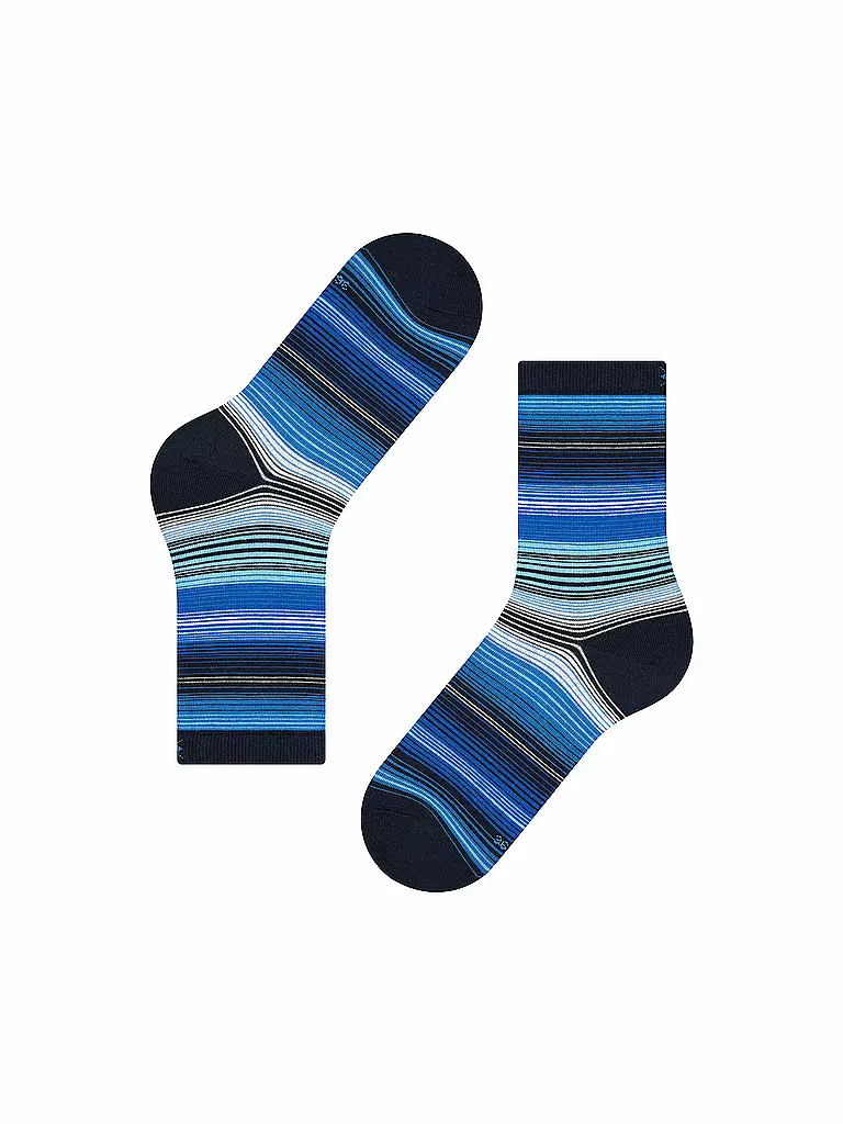 BURLINGTON Damen Socken STRIPE 36-41 marine blau