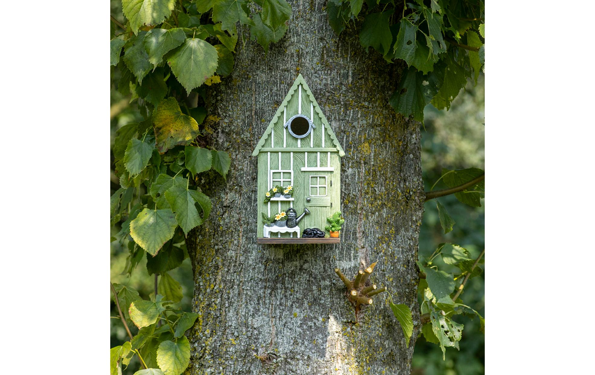 Nistkasten Gartenhaus, GrünNistkasten in Gartenhaus-Optik