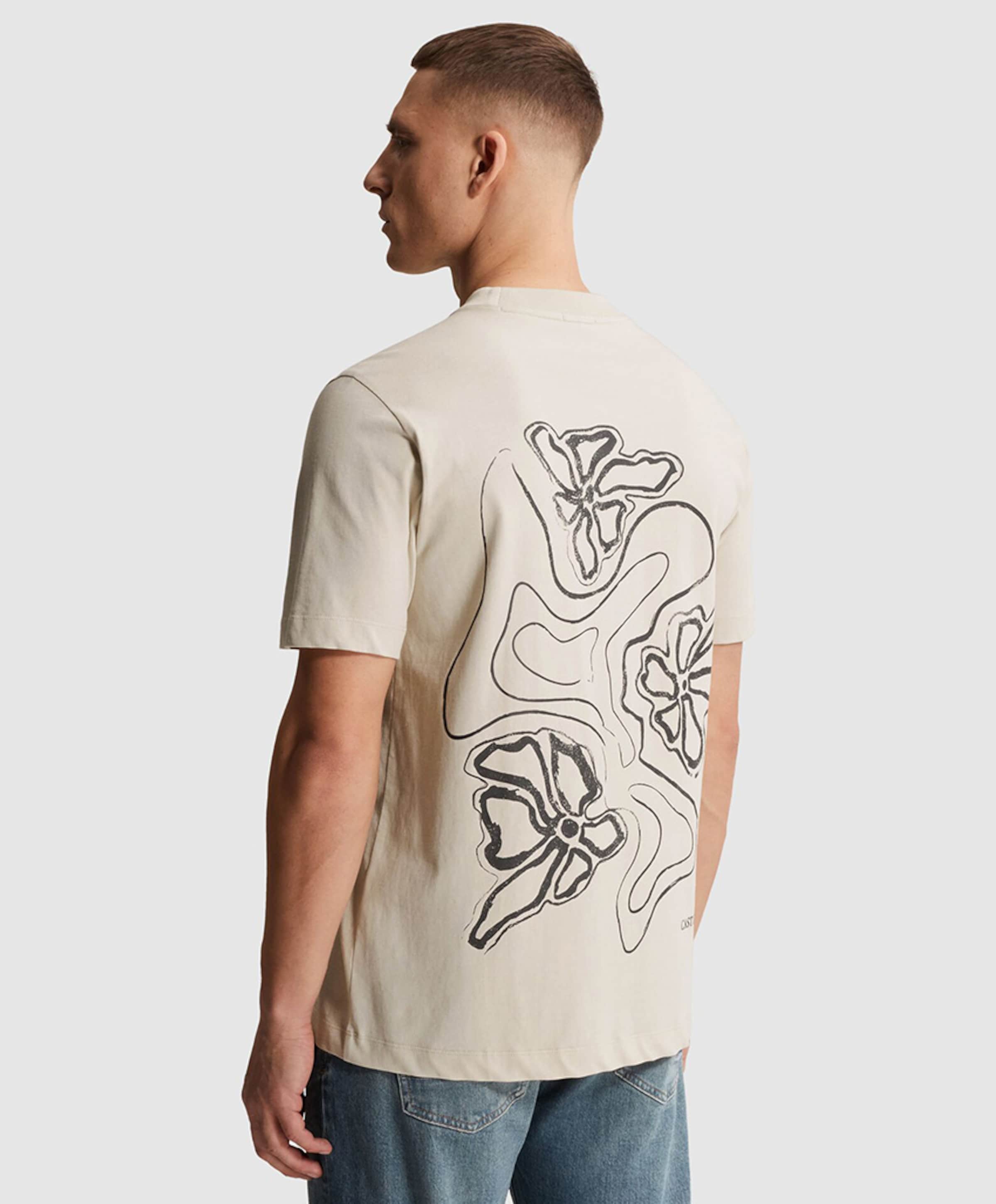 Cast Iron Heren T-shirt beige