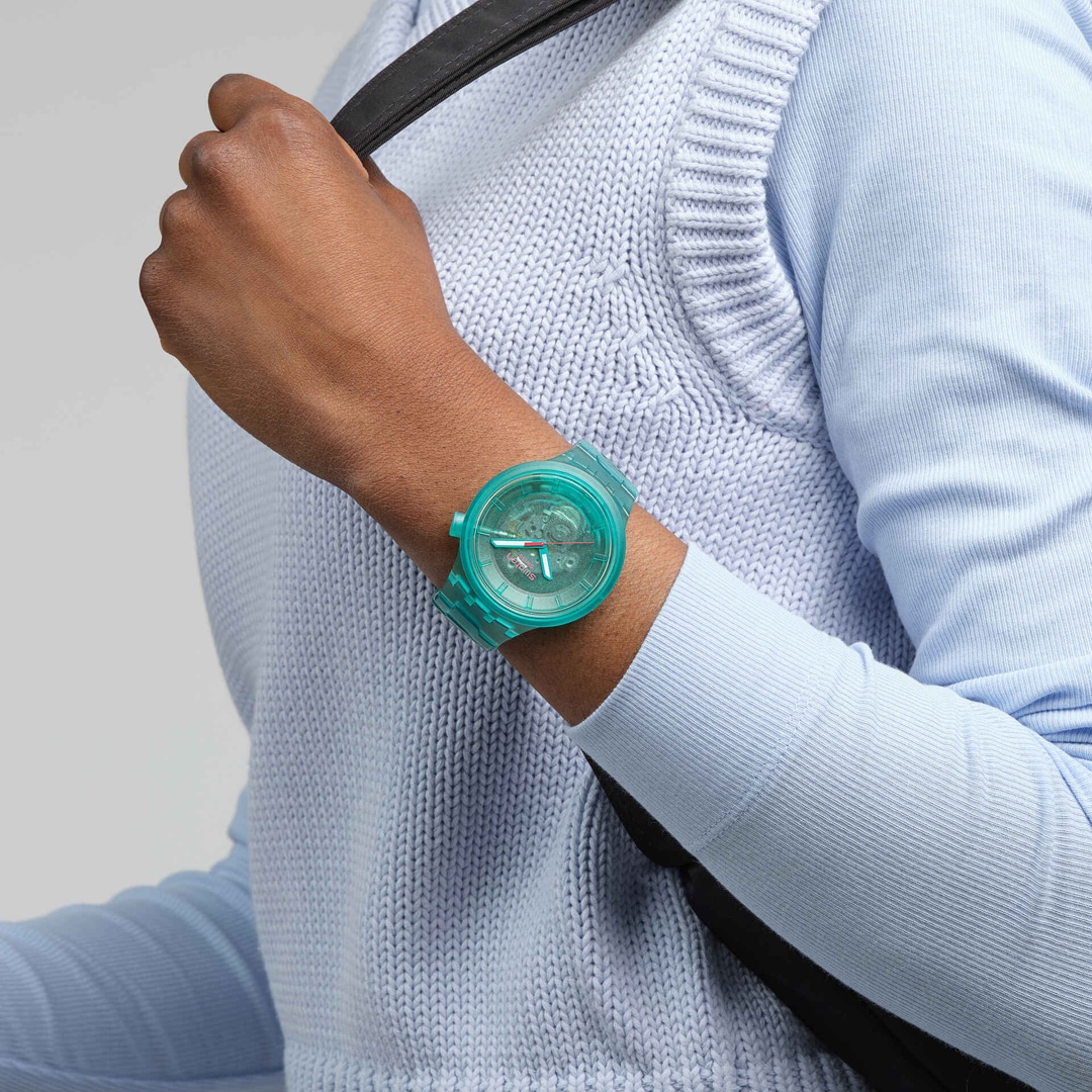 Swatch Big Bold Biosourced Turquoise Joy