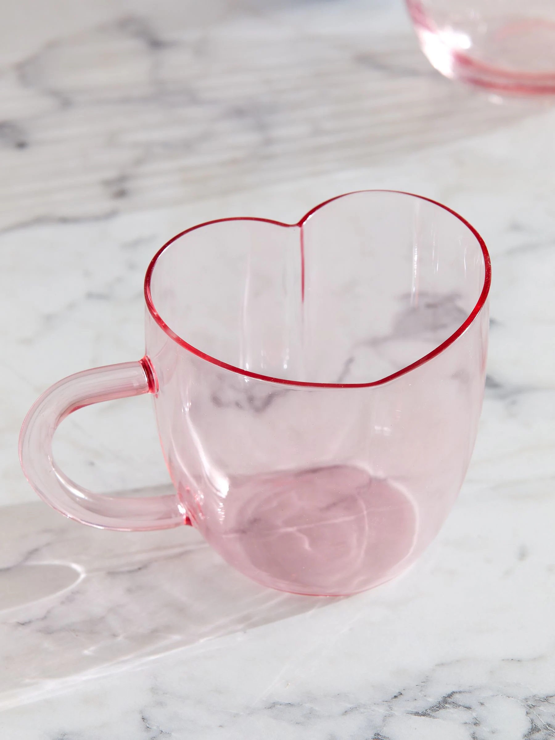 Heart Shaped Glass Mug