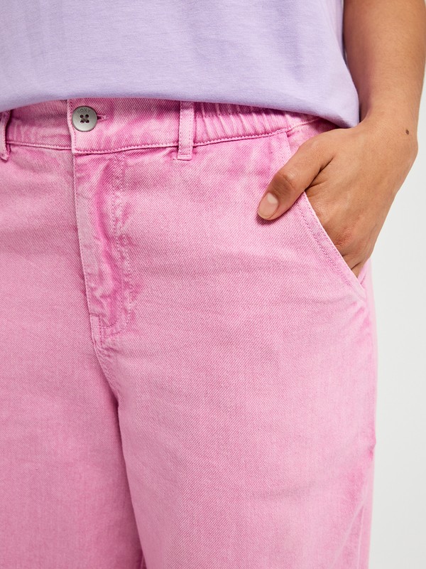 Break My Soul Pantalon à taille élastique Rose Femme