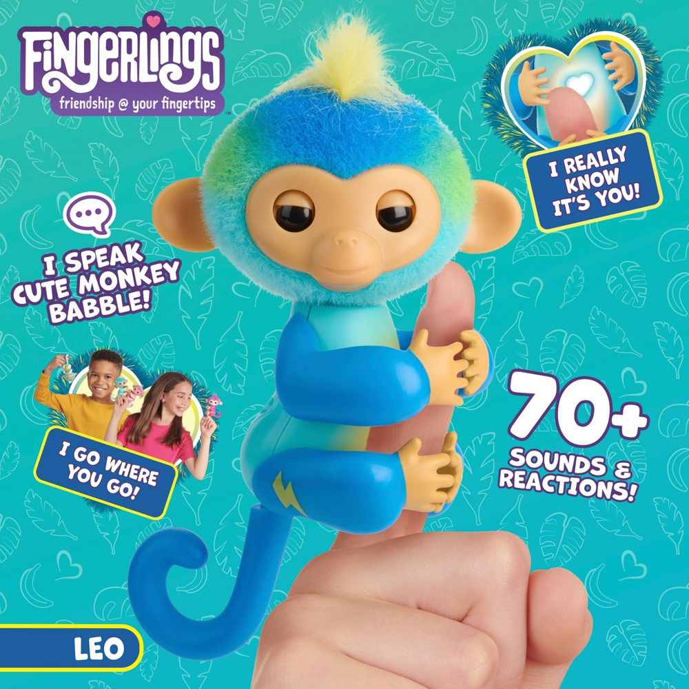 Fingerlings Monkey Blue - Leo