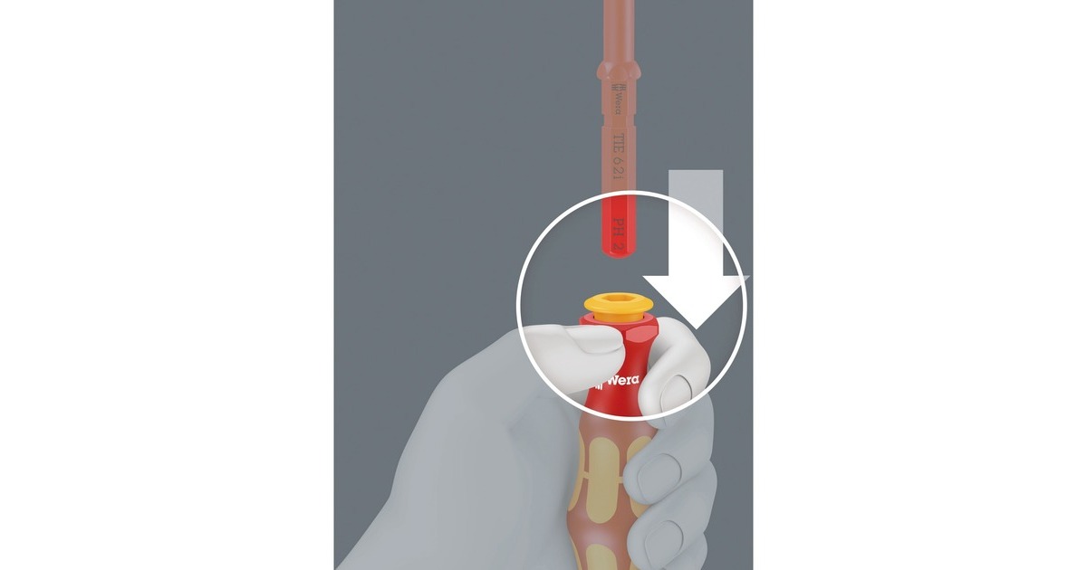 WeraKraftform Kompakt VDE 16 extra slim 1 Tool Finder schroevendraaier  (Rood/geel, 16‑delig)