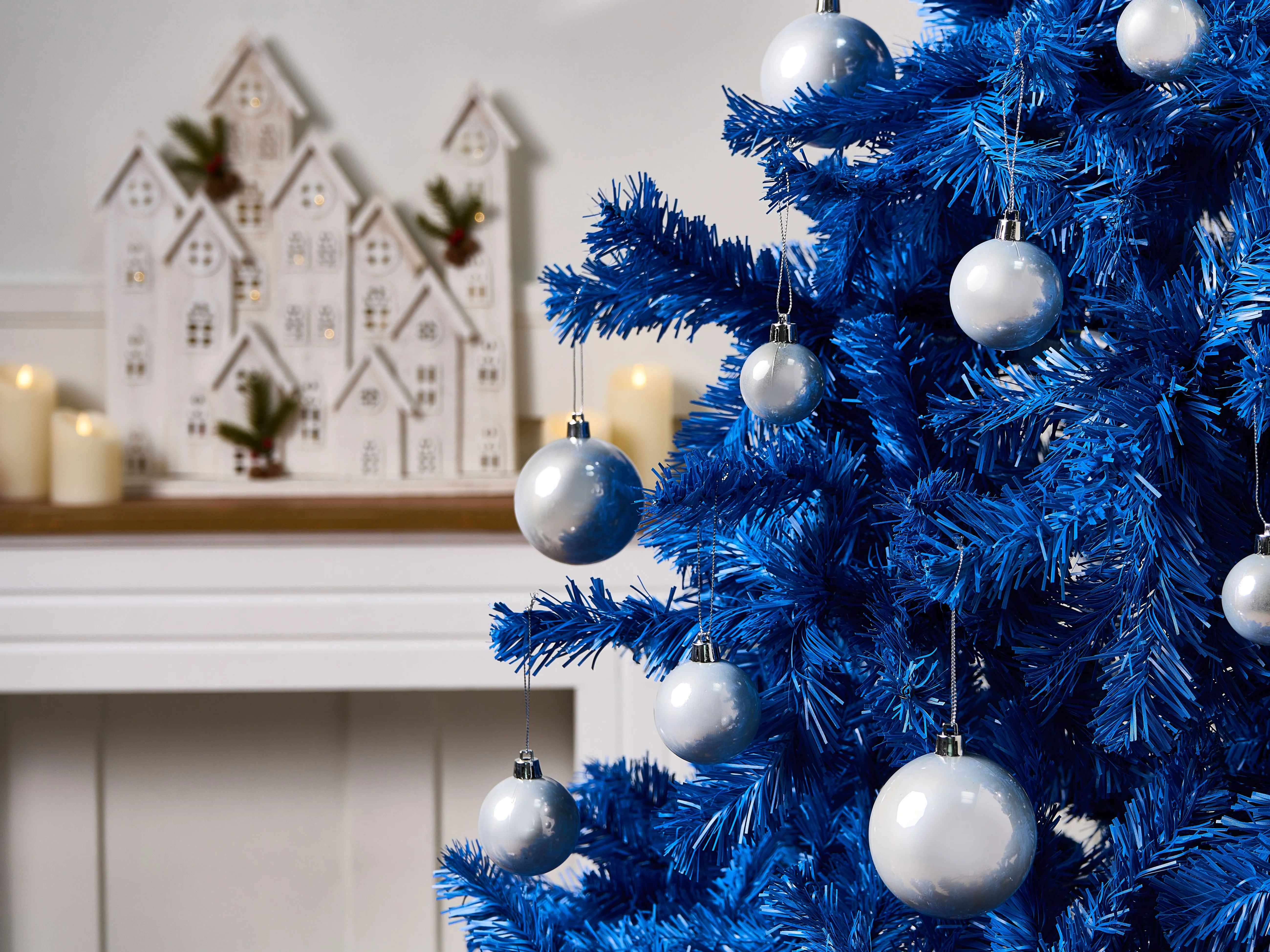 Set van 60 kerstballen TINNSJA Zilver