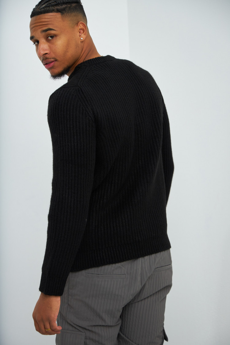 Pull en maille noir 