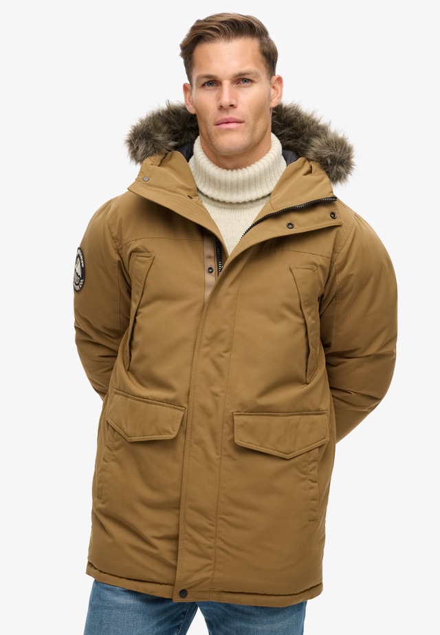 Superdry Parka »EVEREST FAUX FUR PARKA JACKET« mitKapuze