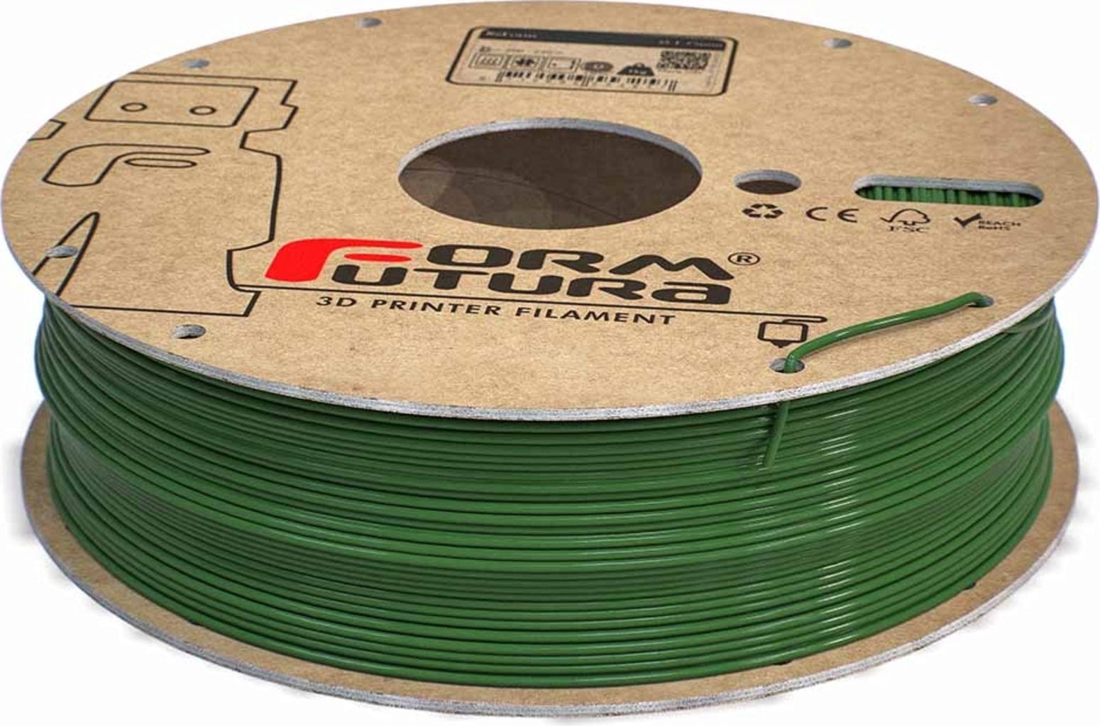 FormFutura  EasyFil PET Dark Green, 1,75 mm / 750 g    PET-Filament mit hoher Dichte, Härte & Steifigkeit