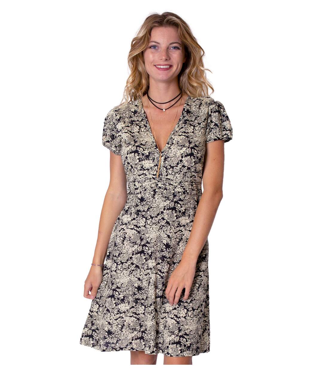 Robe courte cintrée TANIA imprimé bohème Coton Du Monde