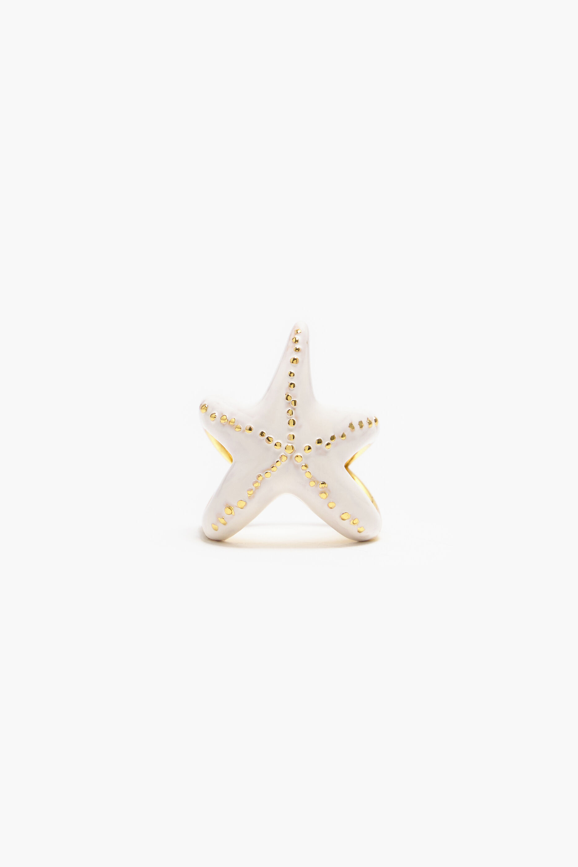 Anel estrela de marfim