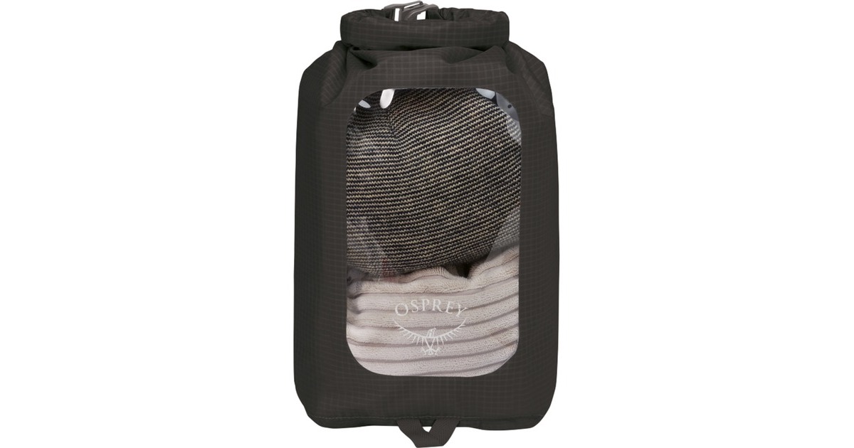 OspreyDry Sack 6 with Window packsack  (Zwart, 6 liter)