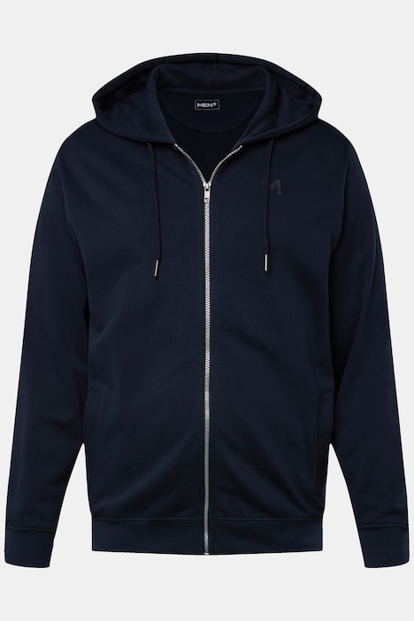 Men+ Hoodie-Jacke, Kapuze, Zipper, bis 8 XL