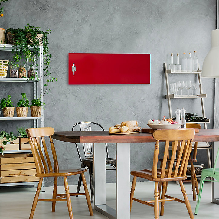 Tableau mémo board rouge L.80 x l.30 cm