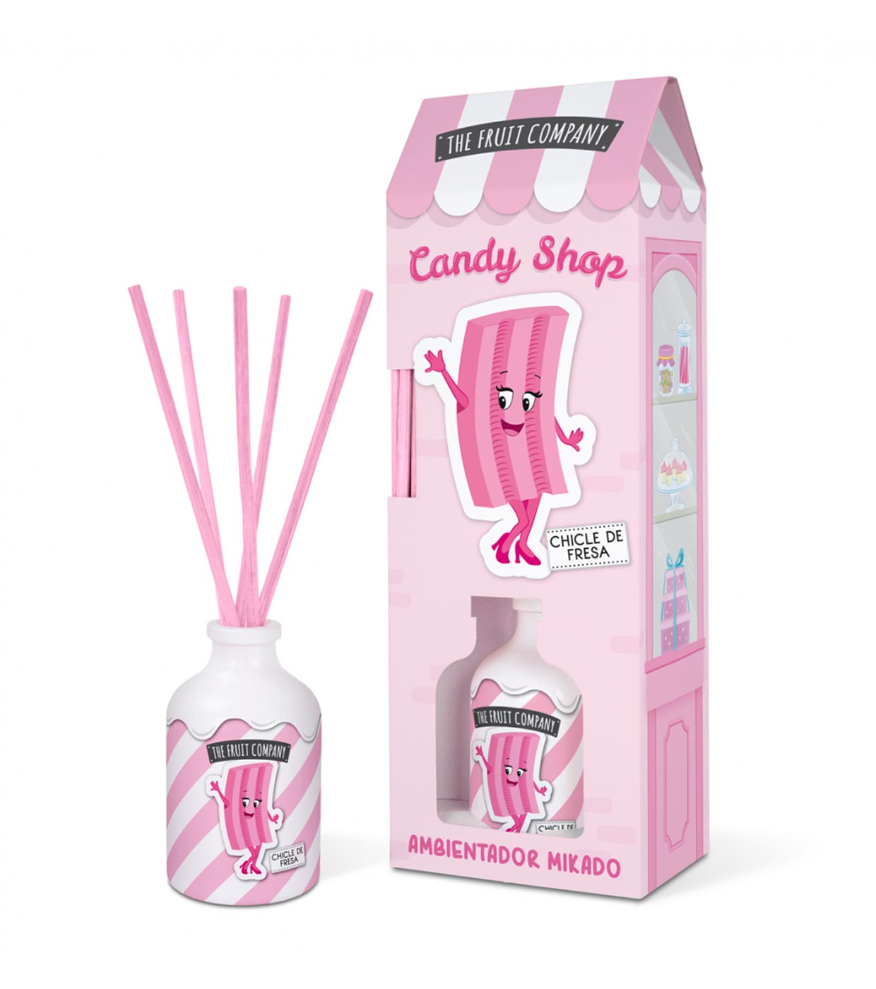 The Fruit Company - *Candy Shop* - Ambientador Mikado - Chiclete de morango