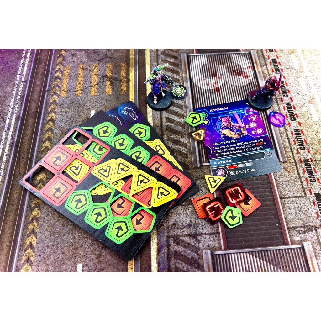 Cyberpunk Red - Combat Zone - Acrylic Tokens