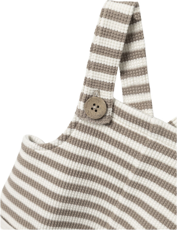 Lil' Atelier NBMJONAS SHORT LOOSE OVERALL LIL Mocha meringue/coconut milk