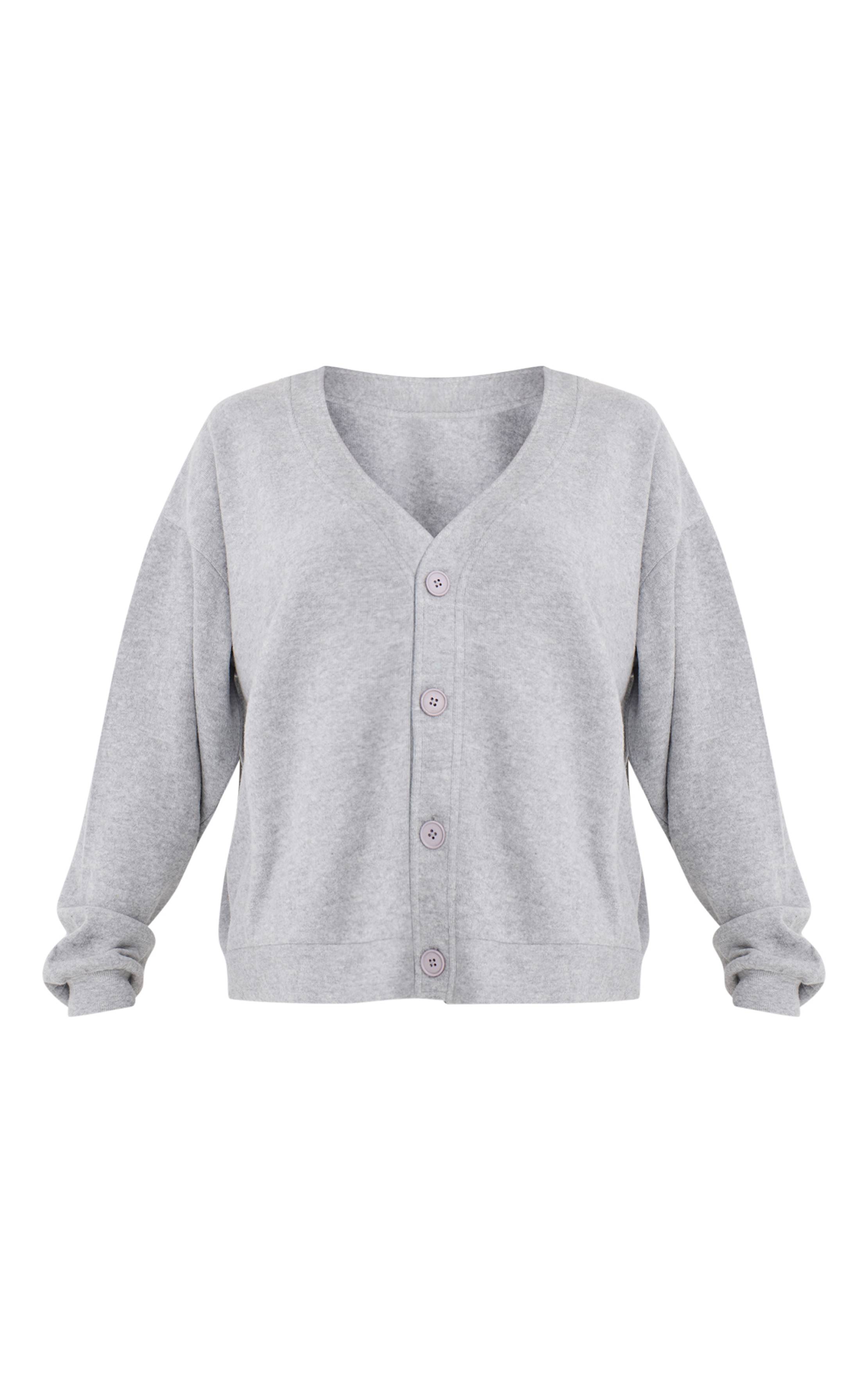 Gris Jogging À Poignets Surdimensionnés Avec Détails De Coutures