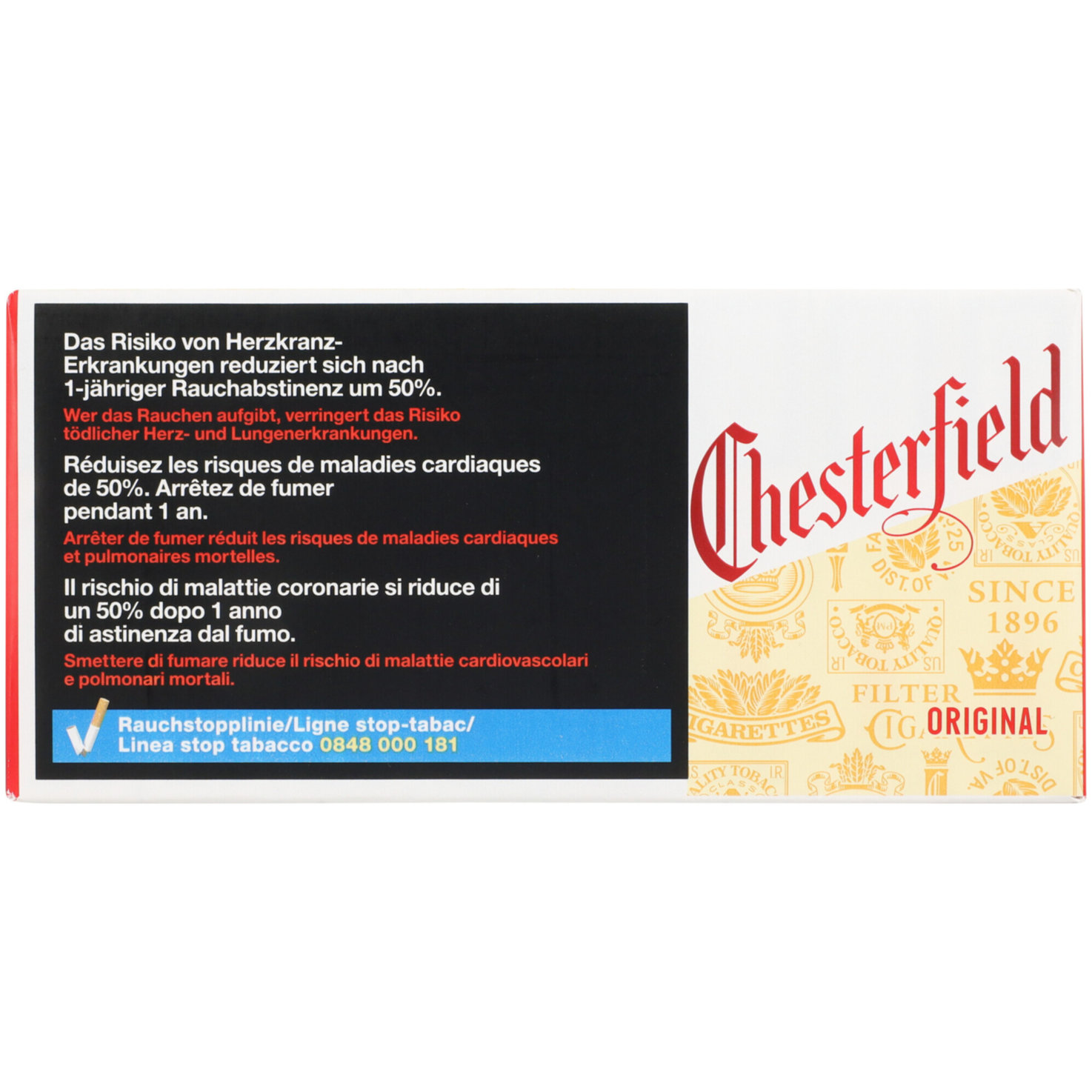 Chesterfield Zigaretten Original 25 Box Stange