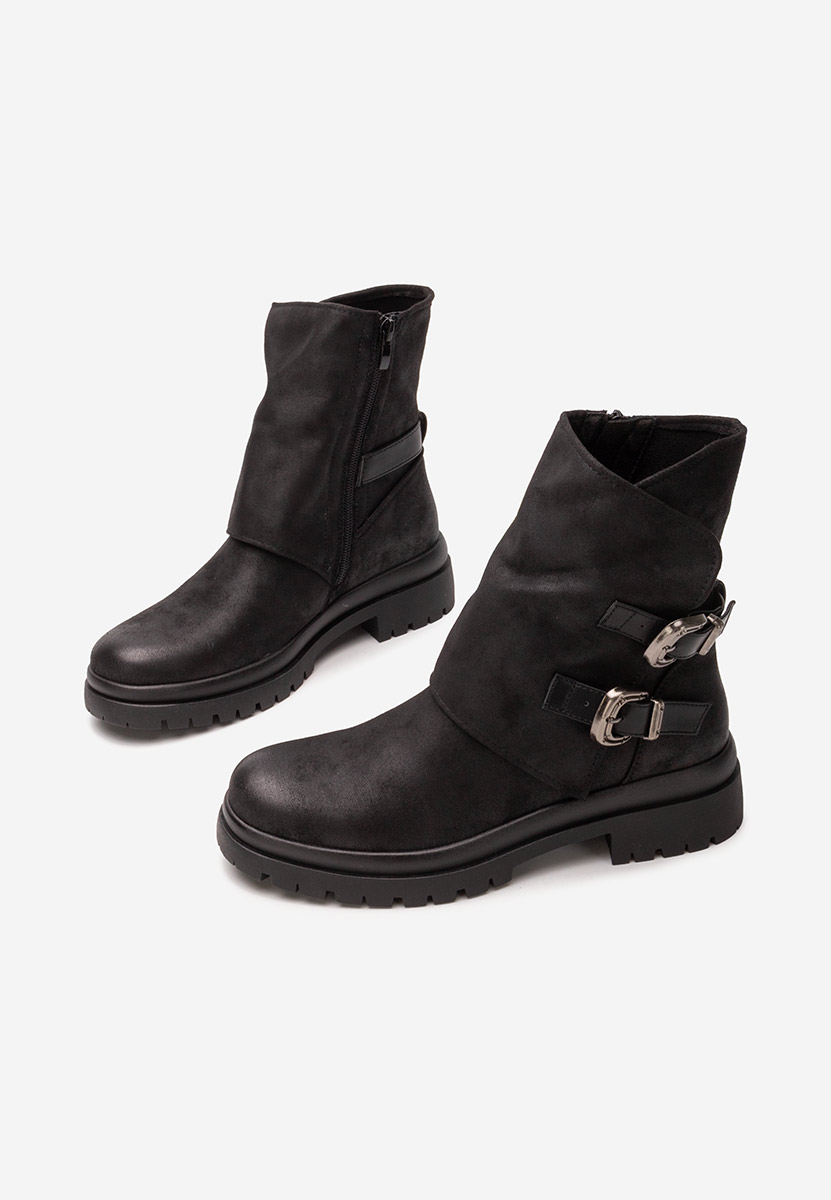 Bottines hautes femme noires Alenoa