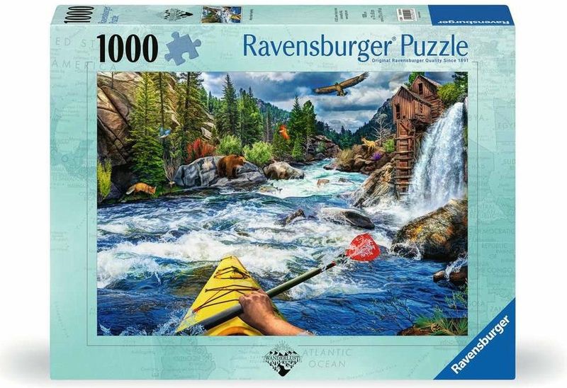 Erwachsenenpuzzle 1000 Teile - Wildwasser Rafting