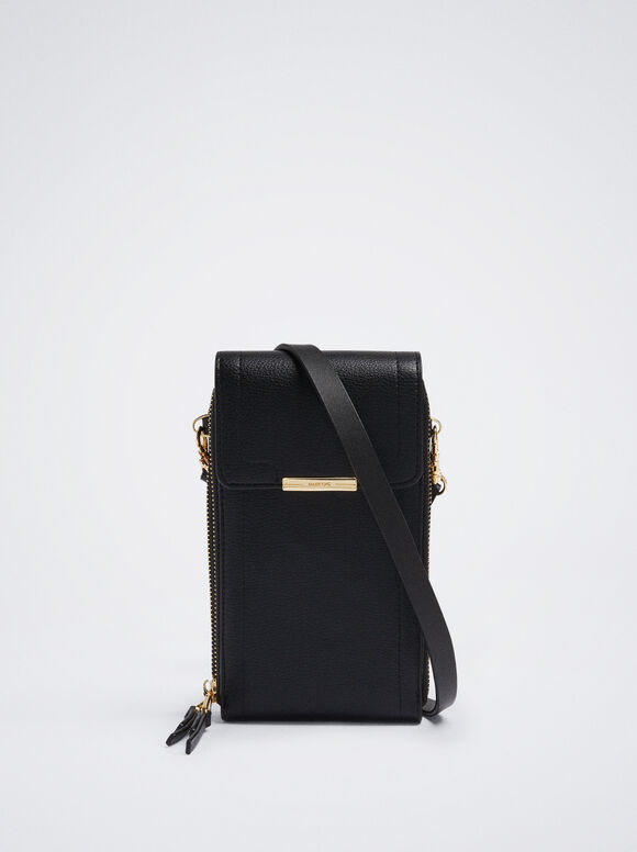 Bolsa Para Móvil Con Bandolera - Negro