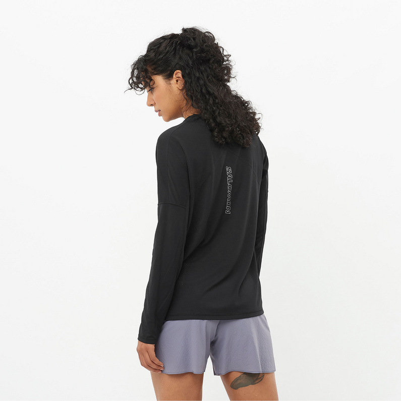Salomon Damen Sense Aero GFX Longsleeve