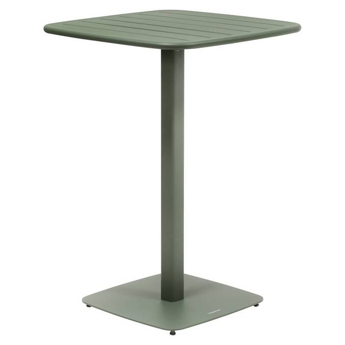 Table haute de jardin carrée ALEGORIA Vert laurier