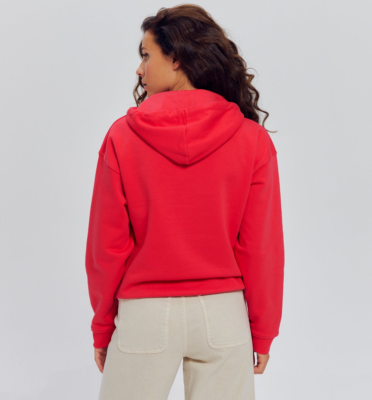 Sweat-shirt à capuche Femme - Groseille