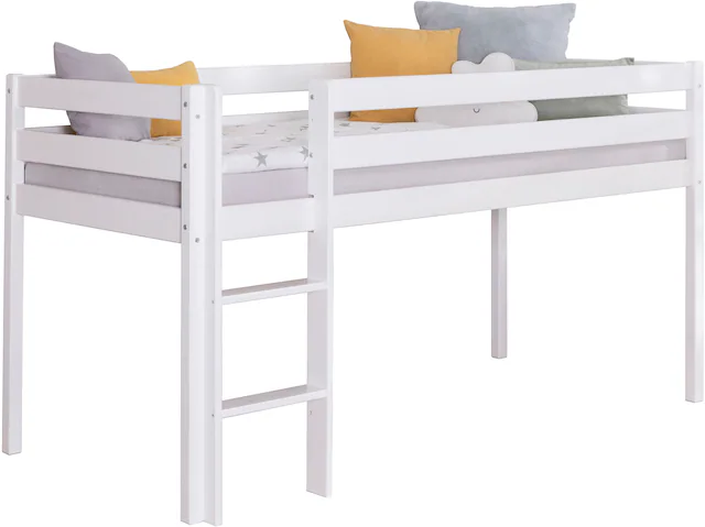 Ticaa Hochbett »Malte, FSC®-zertifizierte Kiefer« 90x200cm Liegefläche, Höhe 114cm,  mit Rollrost