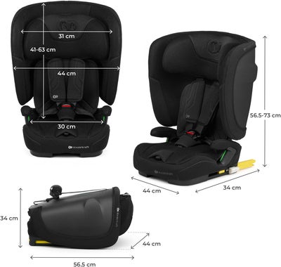 Kinderkraft FIX2GO i-Size Bilstol, Black