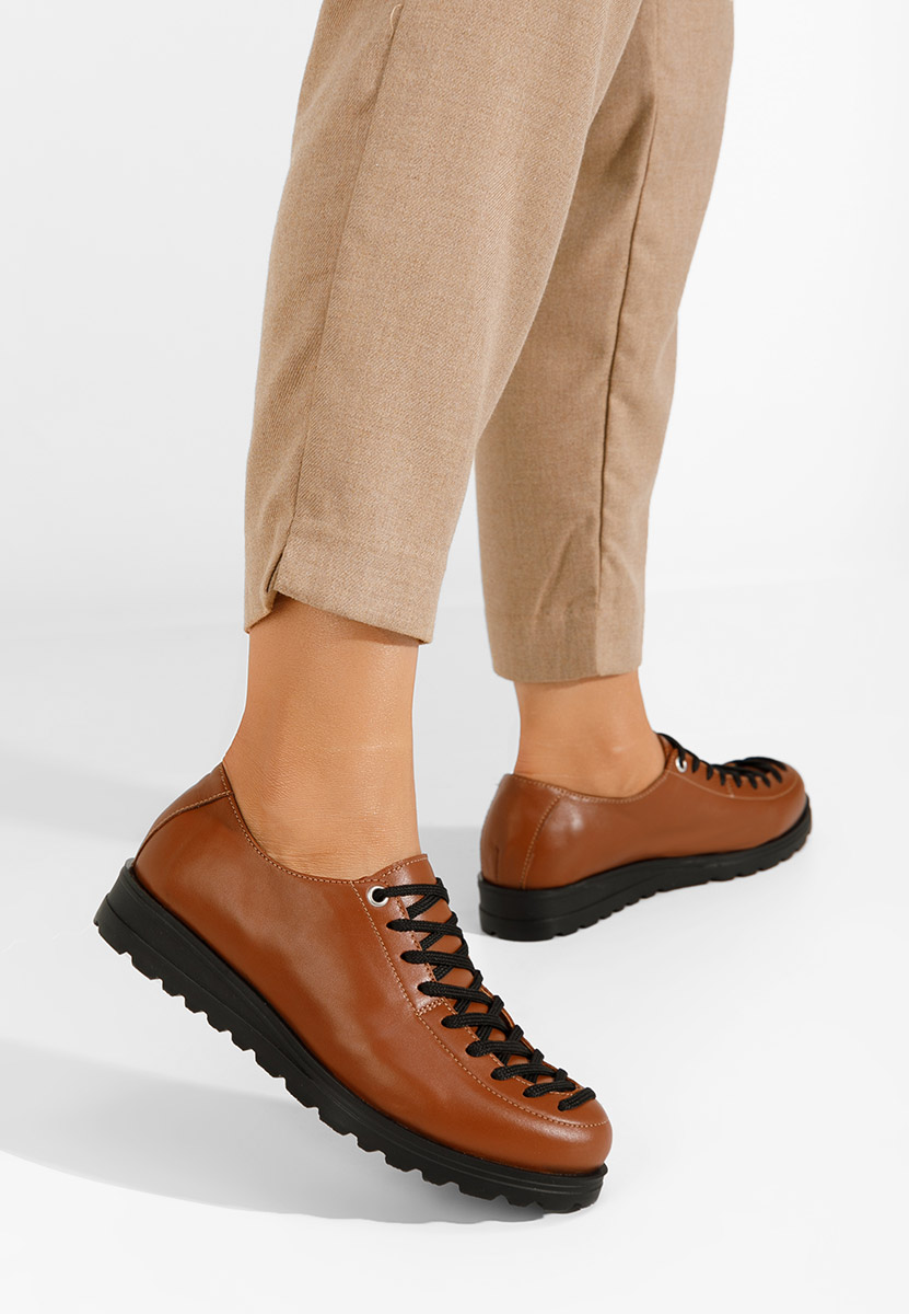 Chaussures casual femme chameau Modeva