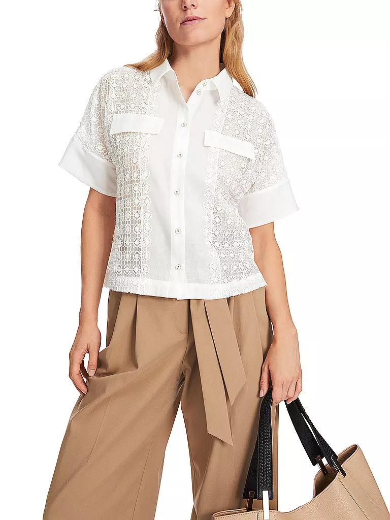 MARC CAIN Bluse weiss