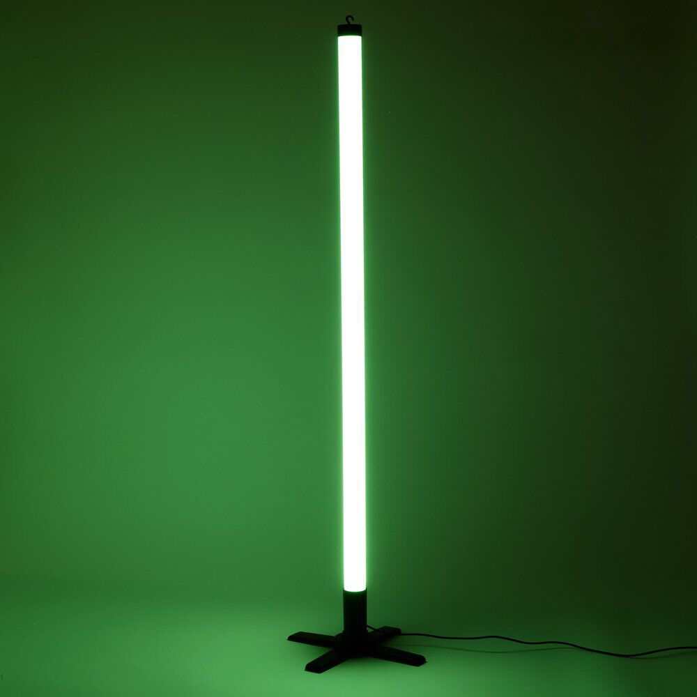 Tube néon LED vert plastique Ø3,3xH116cm