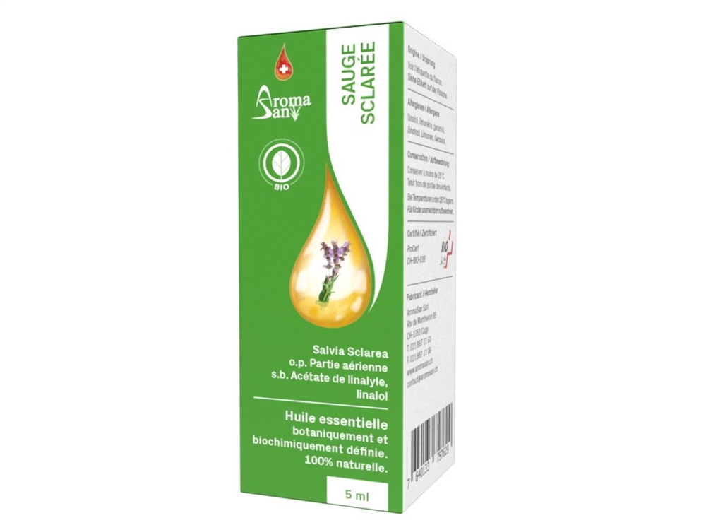 Aromasan Muskateller Salbei Äth/Öl in Schachtel Bio 5 ml