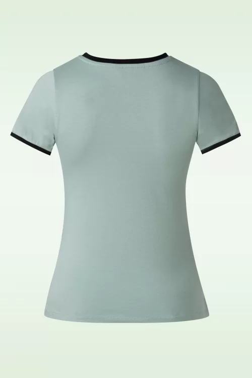 Queen Kerosin Rome for Lovers t-shirt in hemelsblauw