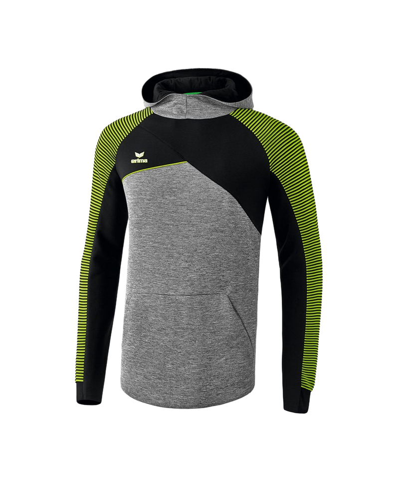 Erima Premium One 2.0 Kapuzensweat Grau Grün