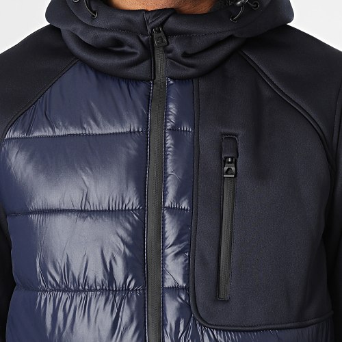 Veste Zippée Capuche Limelight Bleu Marine