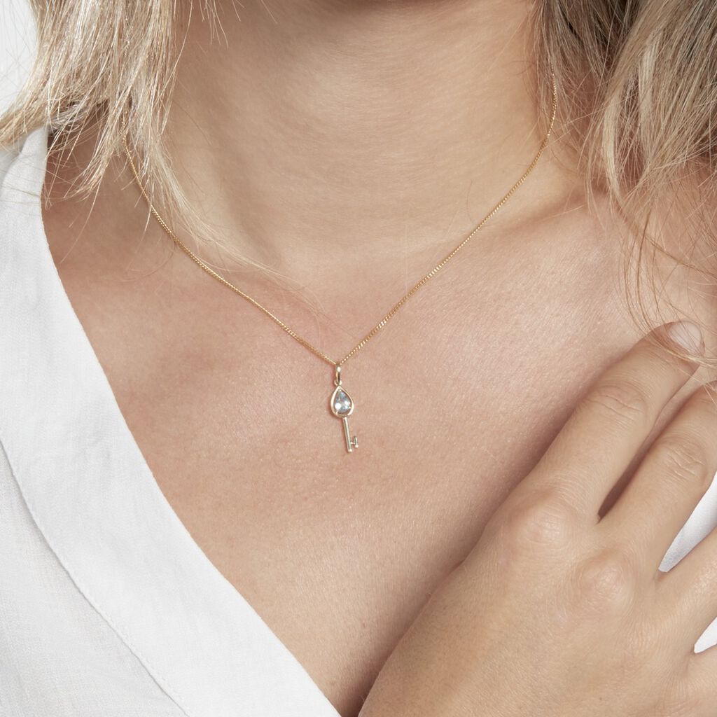 Pendentif Or Jaune Goran Topaze