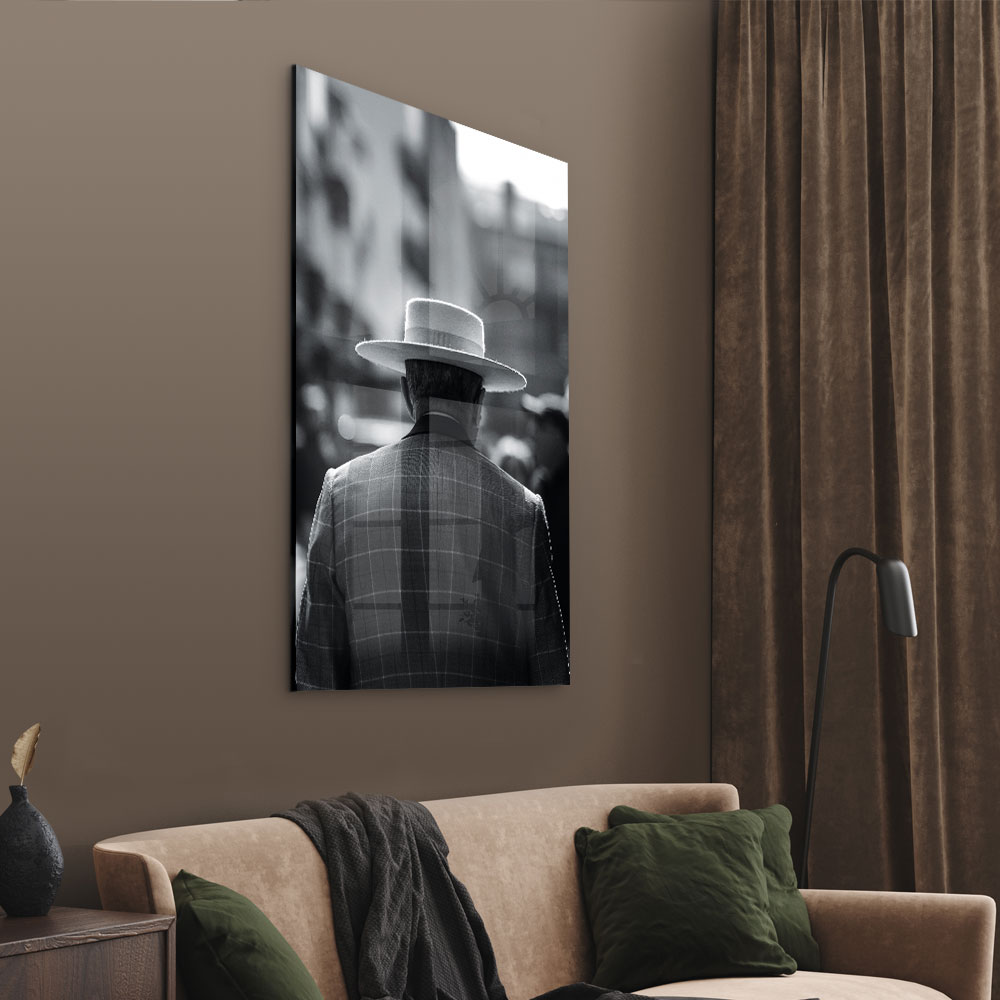 Walljar acryglas schilderij - Classy Men Acryglas schilderij - 150 x 225 cm