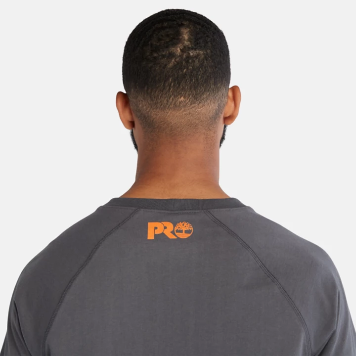 Camiseta Timberland PRO Core com Logo Refletivo para Homens na Cor Cinza Escuro