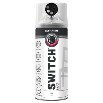 Rust-Oleum Switch spuitlak mat wit 400 ml