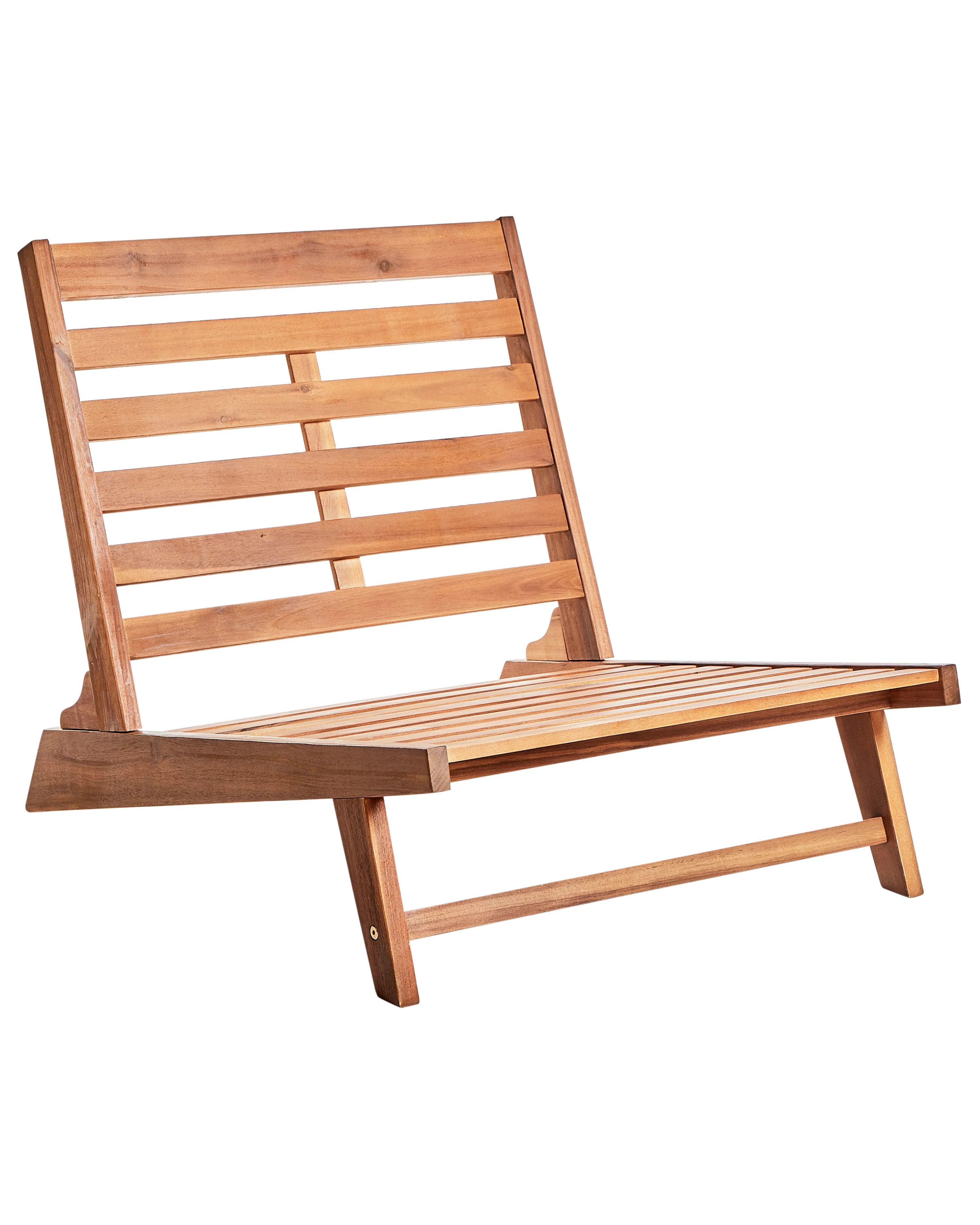 Set van 2 stoelen met zitkussen MICCIANO Acaciahout Gebroken wit